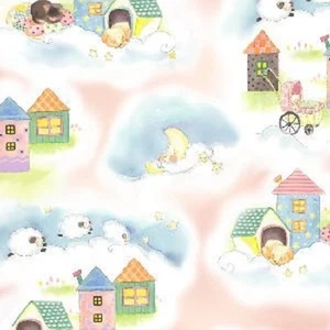Fat Quarter Dreamland Nursery Pink Cotton Quilting Fabric Henry Glass - Picture 1 of 1