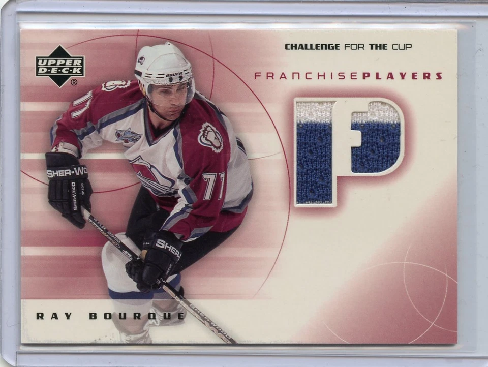2001-02 CHALLENGE FOR THE CUP FRANCHISE PLAYERS RAY BOURQUE GAME WORN JERSEY - Image 1 of 1
