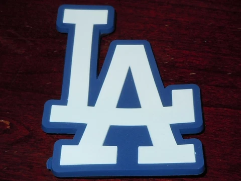 LOS ANGELES DODGERS Vtg LARGE MLB RUBBER Baseball FRIDGE MAGNET Standings Board Cover