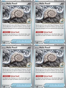 4x Helix Fossil 153/165 Playset Pokemon Scarlet & Violet 151 NM Trainer - Picture 1 of 1