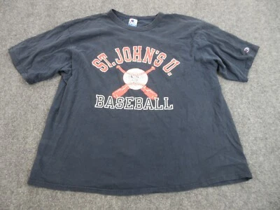 St Johns Red Storm Shirt Mens 2XL XXL Blue Logo College Baseball Champion - Image 1 of 4