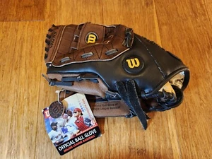 NEU Wilson A2497 Barry Larkin 11 Zoll Baseball Handschuh schwarz & hellbraun Leder LHT - Bild 1 von 7