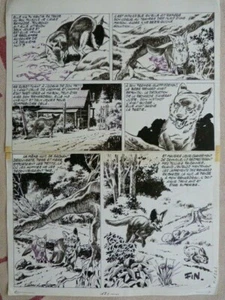 P 1  PLANCHE    DESSIN ORIGINAL NORTIER  VAILLANT PIF  - Picture 1 of 1