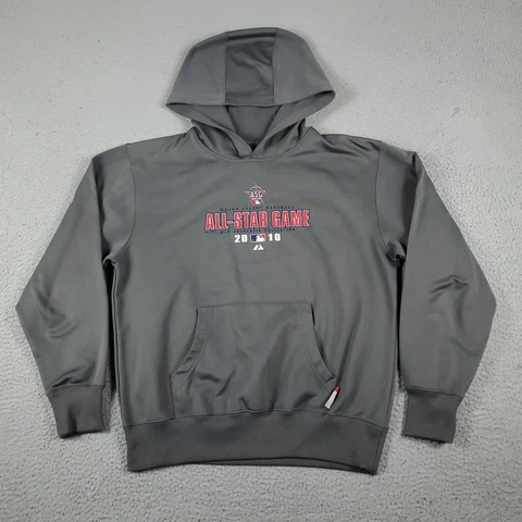 2010 All Star Game Houston Gray MLB Sweater Sweatshirt Hoodie Size Large Cover