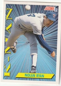 FREE SHIPPING-MINT-1991 SCORE K-MAN # 686 NOLAN RYAN , TEXAS RANGERS - Picture 1 of 1
