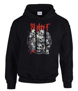 Slipknot Rock Music Logo Hooded Kapuzenpullover Schwarz -31070 -SW - Bild 1 von 2