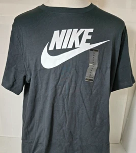 Nike Short Sleeved Largo Logo Tee Shirt - Black - XL - Picture 1 of 8