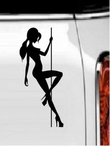 Pole Dancer Vinyl Decal Home Décor 4" x 9" - Picture 1 of 1
