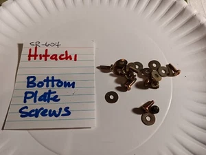 📈 HITACHI SR-604 RECEIVER 👈 💥 BOTTOM PANEL SCREWS 💥 OEM SCREWS - Picture 1 of 2