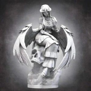 1/18 100mm 3D Print Model Kit Beautiful Girl Woman Angel Unpainted - Picture 1 of 5