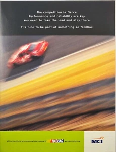 1998 MCI Racing Telecommunications Company of NASCAR Man Cave Vintage Print Ad - Picture 1 of 6