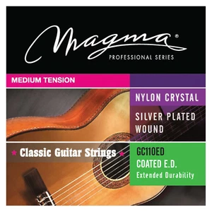 Magma Classical Guitar Strings Medium Tension Special Nylon COATED Silver Plated - Picture 1 of 2