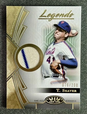 2023 MLB Tom Seaver /200 Tier One Legends Relic Card - Image 1 of 2