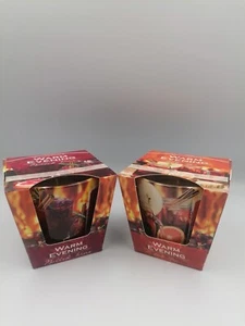 2er Set Duft Kerze im Glas Weihnachten Winterduft Motivkerze Glühwein Heißer Tee - Bild 1 von 3