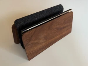Grovemade Walnut Wood MacBook Computer Vertical Dock - Picture 1 of 7