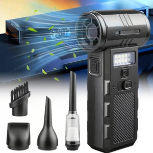 Rechargeable LED Turbo Blower Jet Fan Violent Turbofan Brushless Motor 130000RPM - Picture 1 of 13