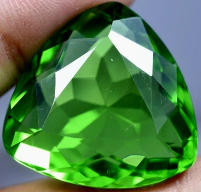 Lab Created 54.70 Ct Beautiful Rich Green Emerald GGL Certified Top Quality Gem - Image 1 of 4