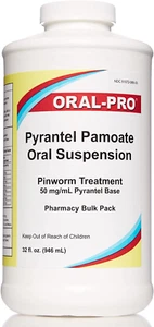 Oral-Pro, Pyrantel Pamoate Oral Suspension 50Mg/Ml, Pinworm Treatment for Adults - Picture 1 of 12