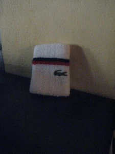 Vintage Lacoste rare cotton tennis arm band polsino '70s  made in France - Imagen 1 de 1