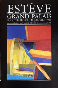 Maurice ESTEVE 1904-2001.Affiche Exposition Grand Palais 1986-1987.60x40. - Imagen 1 de 3
