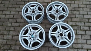 BMW E36 Z3 E46 M3 OEM M DOUBLE SPOKE ALLOY WHEELS RIMS STYLE 68 17" 8.5J 7.5J - Picture 1 of 22