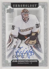 2018-19 Upper Deck Chronology Franchise History Jean-Sebastien Giguere Auto