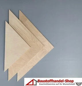 Sperrholzplatten Dreiecke ab 1€/St. rechtwinklig Multiplexplatte Zuschnitt - Bild 1 von 1