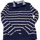 Vineyard Vines 1/4 Zip Boys Pullover Sweatshirt Navy Blue XL (16) Stripes