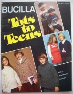 Tots to Teens knit knitting pattern sweaters dress caps hoodie - Picture 1 of 7