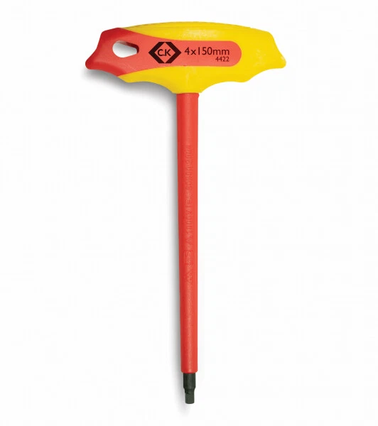 CK Tools T4422 VDE Insulated T-handle Hex Allen Key - Choose 3mm 3.5mm 4mm + Set - Image 1 of 1