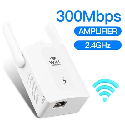 Ripetitore WiFi Spina USA 300Mbps Bianco: AP/Router, Booster Segnale (Casa/Ufficio,Pina) - Immagine 1 di 4