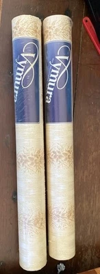 2 Rolls Vtg Vymura Pre-Pasted Vinyl Wallpaper Pampas Sealed 20.5”x11 Yds Floral - Image 1 of 4