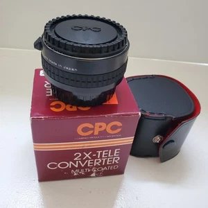 CPC 2X TELECONVERTIDOR MC para cámara MONTAJE PENTAX-KAX con estuche de cuero Japón - Imagen 1 de 7