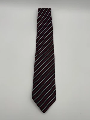 Corbata de seda vintage Burberry para hombre - azul marino/rojo/blanco Foto 1 de 4