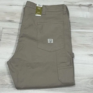 Levi's Carpenter Pants Men's 48 X 30 Brown Stretch Pockets Straight Leg Zip Fly - Picture 1 of 13