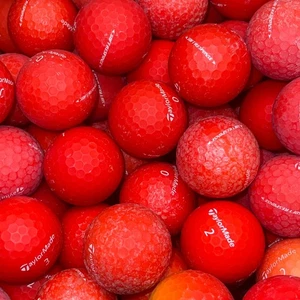 50 Matte Red TaylorMade Soft Response Used Golf Balls - 2A Grade AA Shag - Picture 1 of 6