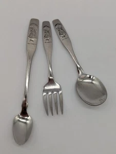 3-teiliges Oneida American Greetings Holly Hobbie Baby/Kleinkind Fütterungsset Gabel 2 Löffel - Bild 1 von 8