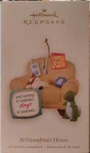 HALLMARK Keepsake 2008 AT GRANDMAS HOUSE STAYS THERE Christmas Tree Ornament NIB - Picture 1 of 4