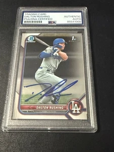 Dalton Rushing auto signed 2022 Bowman CHROME baseball card PSA SLAB BDC84$$ - Picture 1 of 2