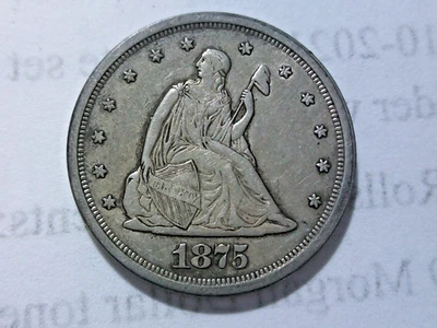 1875 S Seated Liberty Twenty Cent Piece - Image 1 of 4
