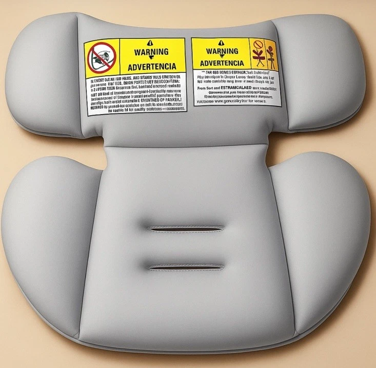 New Graco Snugride Infant Car Seat Insert Body Support Pad Replacement Gray - Image 1 of 1