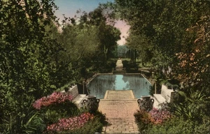 Santa Barbara, CA E. P. Gavit Residenz Schwimmbad Kalifornien Postkarte - Bild 1 von 2