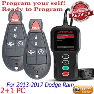 2 Llavero remoto + Nueva herramienta de programación para Dodge Ram 2013 2014 2015 2016 2017 - Imagen 1 de 8