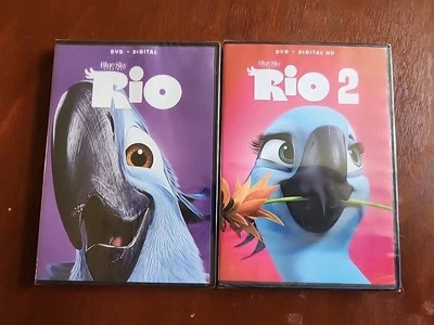 Rio & Rio 2 (DVD & Digital 2014) Lot Of 2 Movies  - Image 1 of 2
