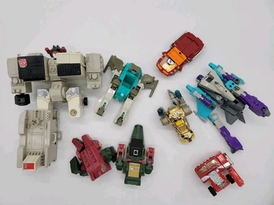 VINTAGE G1 G2 Transformers  Lot Action Figures For Parts Repair Metroplex - Image 1 of 4