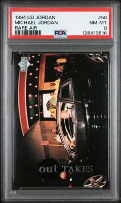 1994 UPPER DECK MJ RARE AIR #58 MICHAEL JORDAN PSA 8 - Image 1 of 2