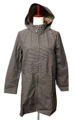NUEVO CON ETIQUETAS $350 FELLER Mujer’s M Algodón Encerado Abrigo de Lluvia Moderno Topper Chaqueta Hecho en EE. UU. Foto 1 de 4