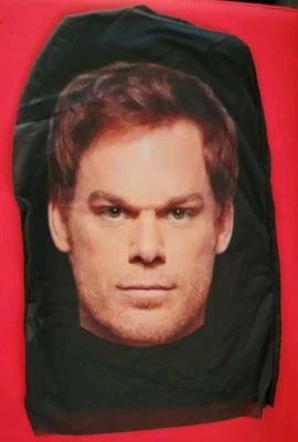 DEXTER MORGAN 🔪Breathable Mesh Seethru FACE MASK Halloween Cosplay COSTUME HALL - Image 1 of 2