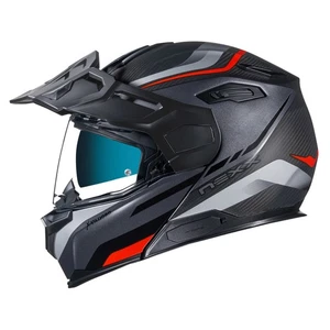 Nexx X-Vilijord Carbon Hiker Gray Red Helmet - Picture 1 of 7