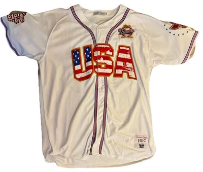 USA TRUMP White Button Down Baseball Jersey Republican Patriotic 3XL NWOT - Image 1 of 4